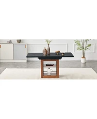 Streamdale Furniture 59-71 Inch Expandable Dining Table with Storage