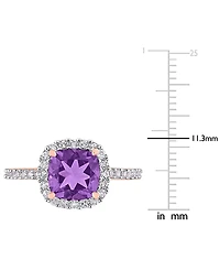 Macy's Citrine (2 ct. t.w.) & White Topaz (1 Ring 18k Gold Flash Plated Sterling Silver (Also Available Multi-Stones)