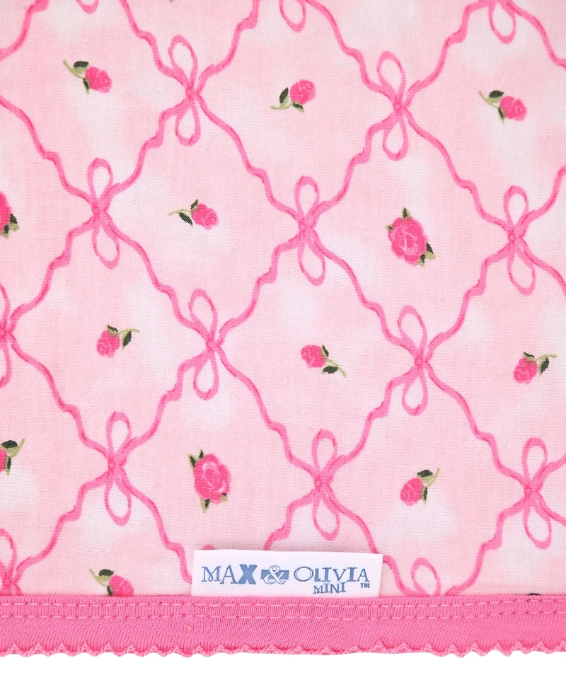 Max & Olivia Baby Reversible Floral Printed Blanket