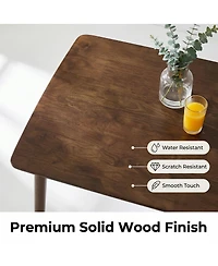 Streamdale Furniture 47 Inch Solid Wood Rectangular Mid-Century Dining Table