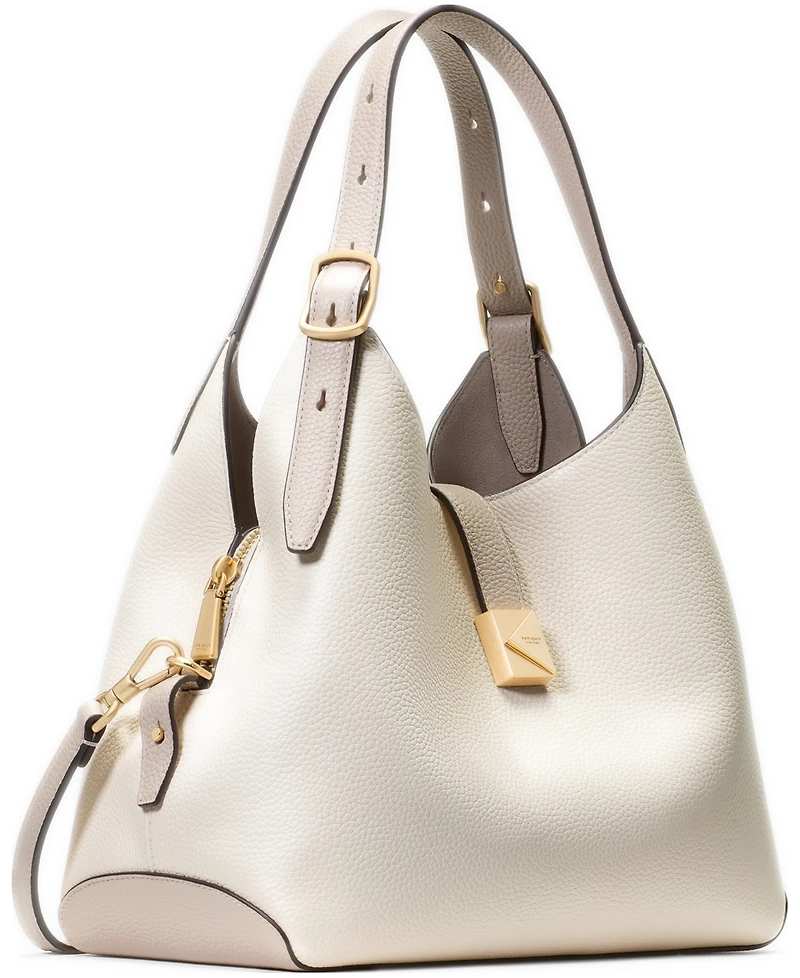 Kate Spade New York Deco Medium Pebbled Leather Crossbody Tote Bag