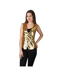 Dress Up America Sequin Vest with Bowtie