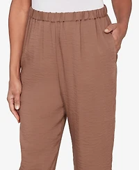Alfred Dunner Women's Spice Market Wide-Leg Pull-On Ankle Pants