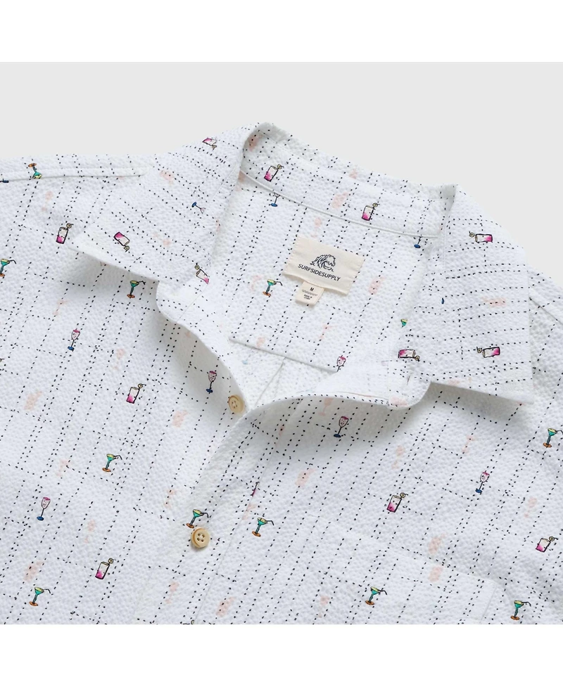 Surfside Supply Co. Men's Joey Seersucker Cocktail Shirt