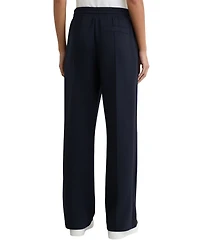 Reiss Women's Premium Interlock Wide-Leg Jogger Pants