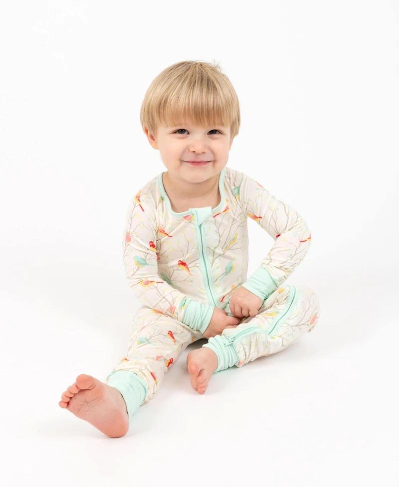 Leveret Baby Matching Family One-Piece Cooling Bamboo Viscose Footed Pajamas