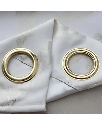 Rt Designers Collection Heathrow Halo Foil Blackout Polyester Window Curtain Grommet Panel 52" x 84"