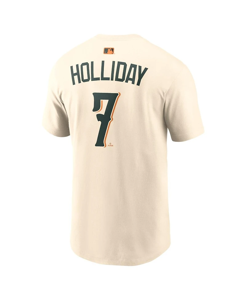 Nike Men's Jackson Holliday Natural Baltimore Orioles 2026 City Connect Name Number T-Shirt