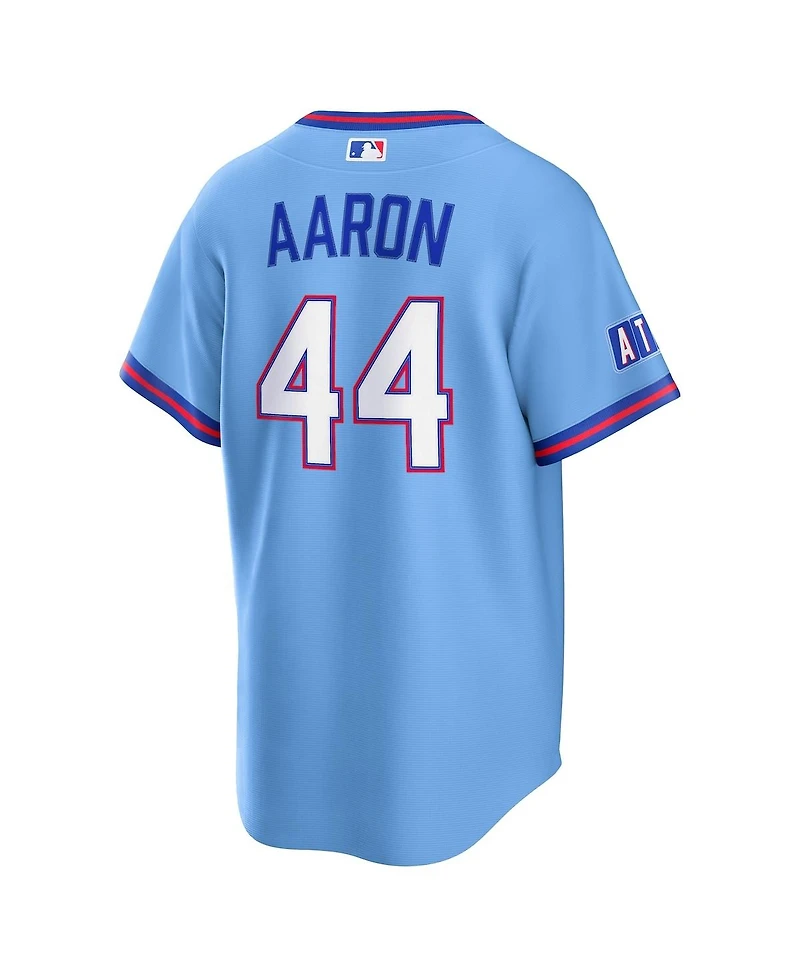 Nike Men's Hank Aaron Powder Blue Atlanta Braves 2026 City Connect Stadium Jersey