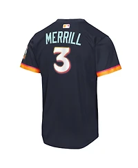 Nike Big Boys and Girls Jackson Merrill Black San Diego Padres 2026 City Connect Stadium Jersey
