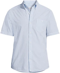 Lands' End Big & Tall Short Sleeve Seersucker Shirt