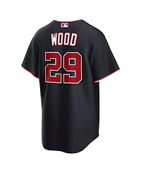 Nike Men's James Wood Navy Washington Nationals Alternate Replica Jersey