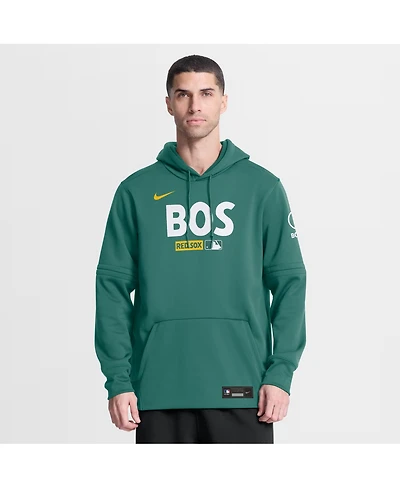 Nike Men's Green Boston Red Sox Authentic Collection City Connect Therma-fit Hoodie