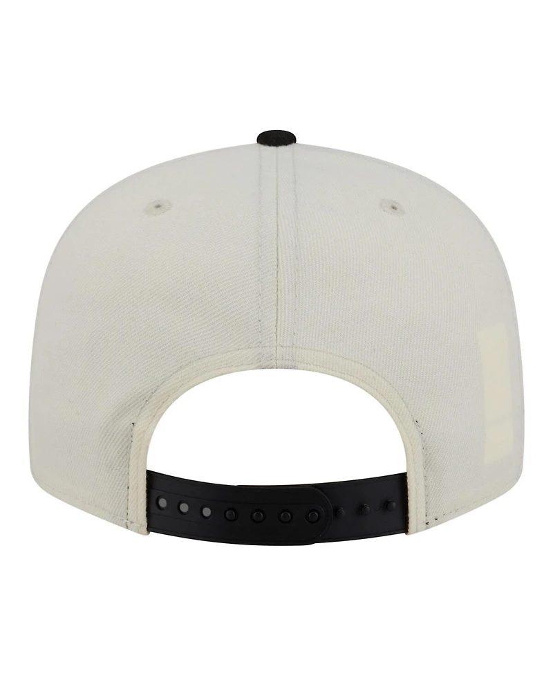 New Era Men's Cream/Black Chicago White Sox Localized 9FIFTY Snapback Hat