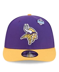 New Era Men's Purple/Gold Minnesota Vikings 2026 Nfl Draft On Stage Pre-Curved 9FIFTY Snapback Hat