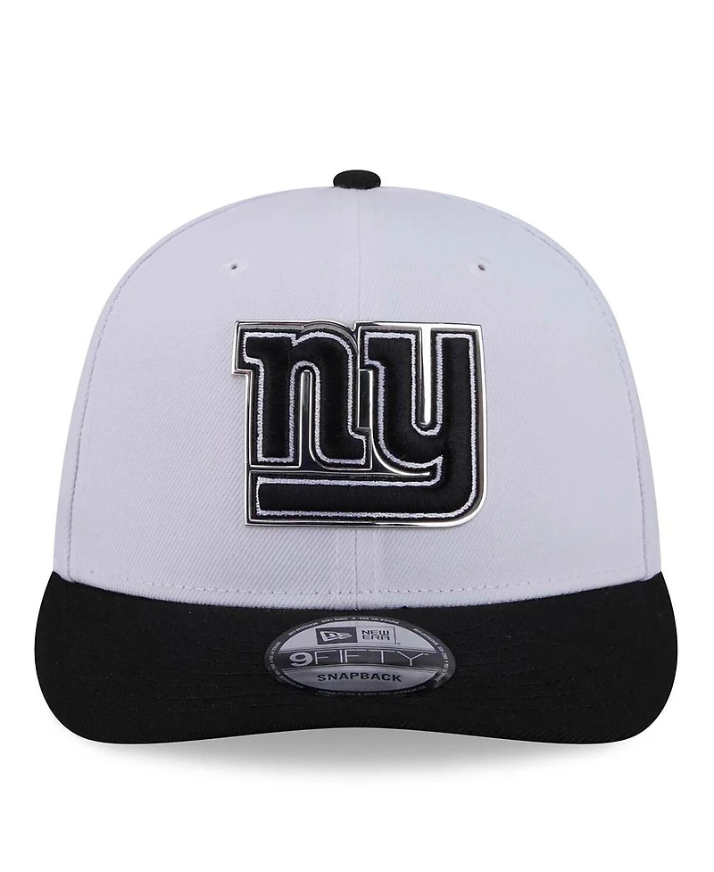 New Era Men's White/Black New York Giants 2026 Nfl Draft Pre-Curved 9FIFTY Snapback Hat