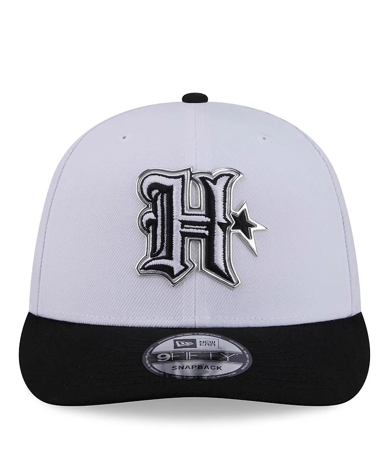 New Era Men's White/Black Houston Texans 2026 Nfl Draft Pre-Curved 9FIFTY Snapback Hat