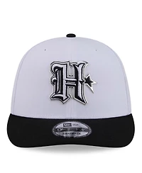 New Era Men's White/Black Houston Texans 2026 Nfl Draft Pre-Curved 9FIFTY Snapback Hat
