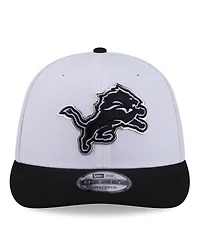 New Era Men's White/Black Detroit Lions 2026 Nfl Draft Pre-Curved 9FIFTY Snapback Hat
