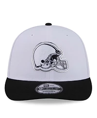 New Era Men's White/Black Cleveland Browns 2026 Nfl Draft Pre-Curved 9FIFTY Snapback Hat
