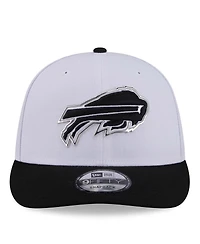 New Era Men's White/Black Buffalo Bills 2026 Nfl Draft Pre-Curved 9FIFTY Snapback Hat