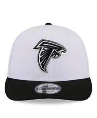 New Era Men's White/Black Atlanta Falcons 2026 Nfl Draft Pre-Curved 9FIFTY Snapback Hat