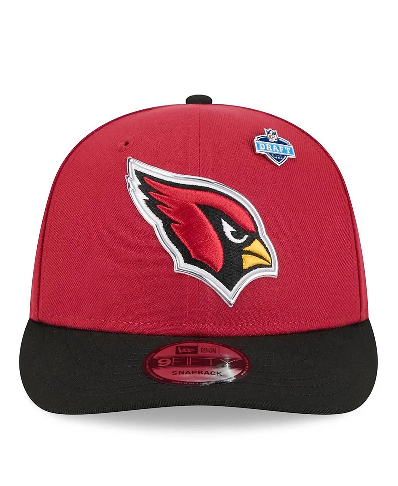 New Era Men's Cardinal/Black Arizona Cardinals 2026 Nfl Draft On Stage Pre-Curved 9FIFTY Snapback Hat