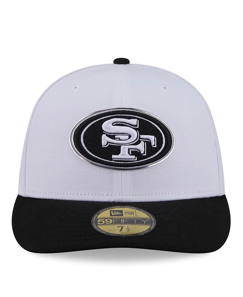 New Era Men's White/Black San Francisco 49ers 2026 Nfl Draft Pre-Curved 59FIFTY Fitted Hat