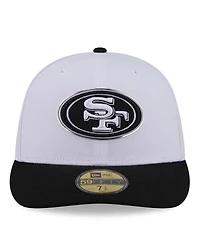 New Era Men's White/Black San Francisco 49ers 2026 Nfl Draft Pre-Curved 59FIFTY Fitted Hat