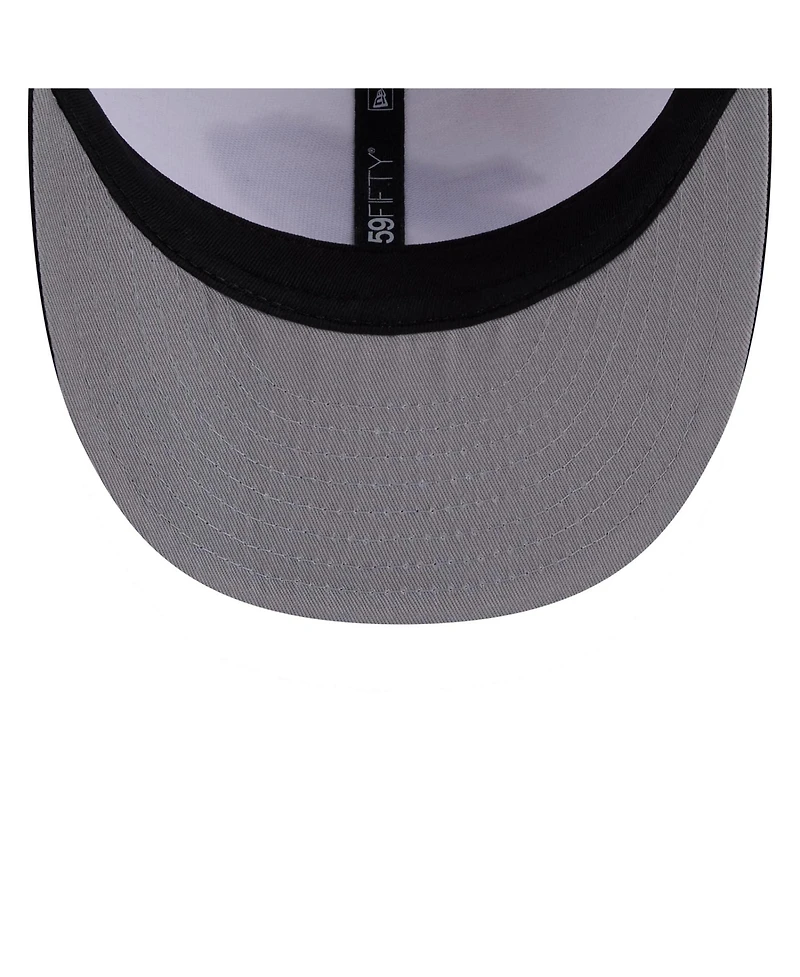 New Era Men's White/Black Buffalo Bills 2026 Nfl Draft Pre-Curved 59FIFTY Fitted Hat