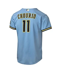 Nike Big Boys and Girls Jackson Chourio Powder Blue Milwaukee Brewers Road Stadium Jersey