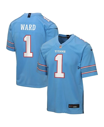 Nike Big Boys and Girls Cameron Ward Light Blue Tennessee Titans Game Jersey