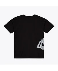 Mitchell Ness Men's Black Los Angeles Lakers Chrome Heritage T-Shirt