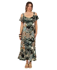 24seven Comfort Elevate Women's Soft A-Line Maxi Dress