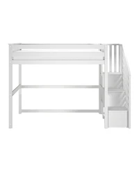 Max & Lily Classic Twin High Loft with Staircase