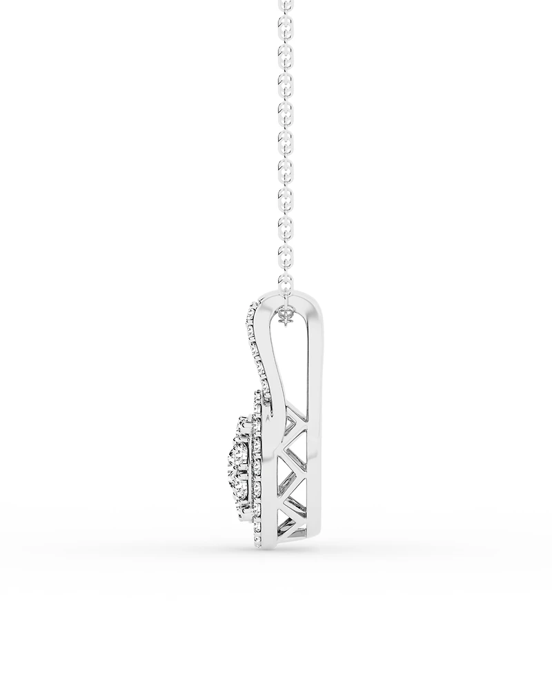 Diamond Pendant 18" Necklace (1/2 ct. t.w.) in Sterling Silver