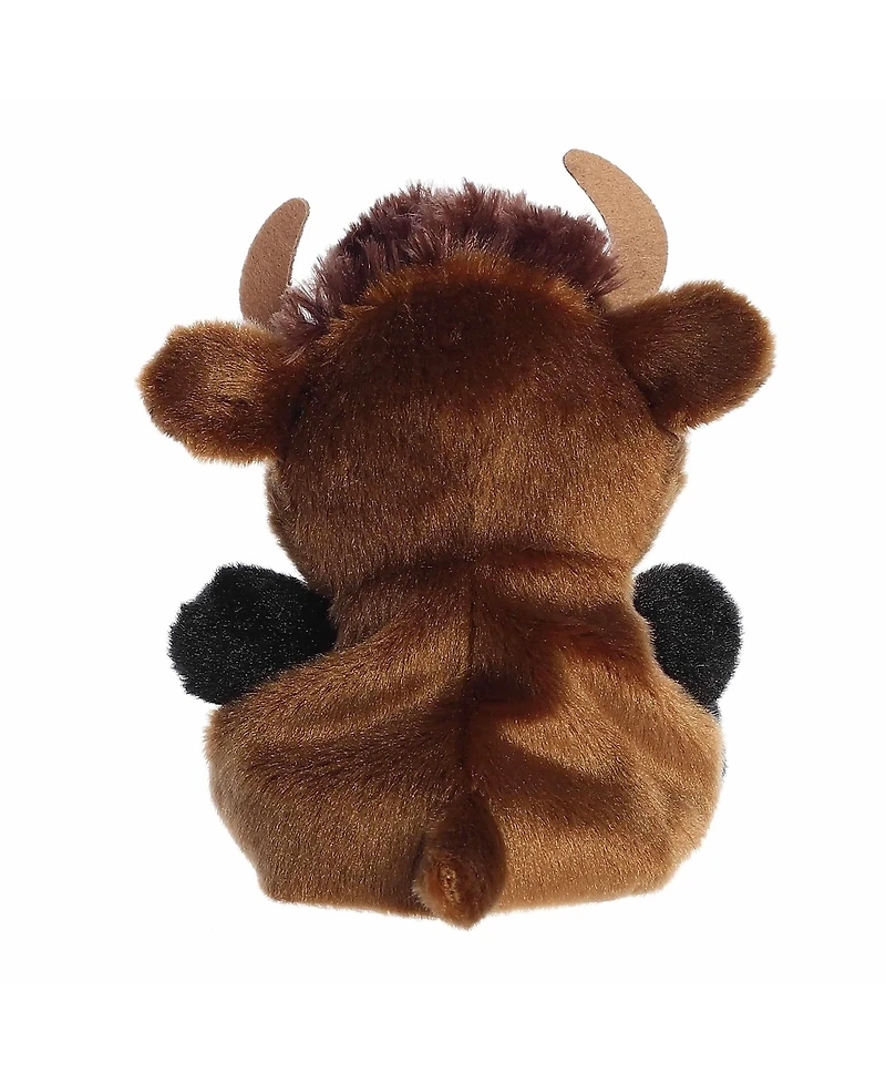 Aurora Mini Billy Bison Palm Pals Adorable Plush Toy Brown 4"