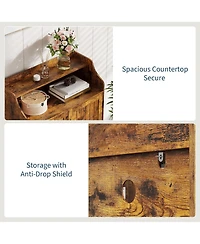 Homfan Modern Shoe Storage Cabinet with Doors, 4 Tier Organizer Adjustable Shelves