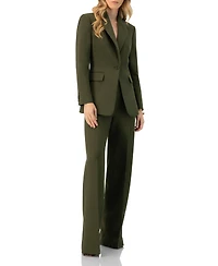 Ivonne Women's Single-Breasted Blazer With Front Flap Pockets