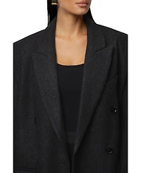 Jluxlabel Women's Oversize Double Breasted Coat
