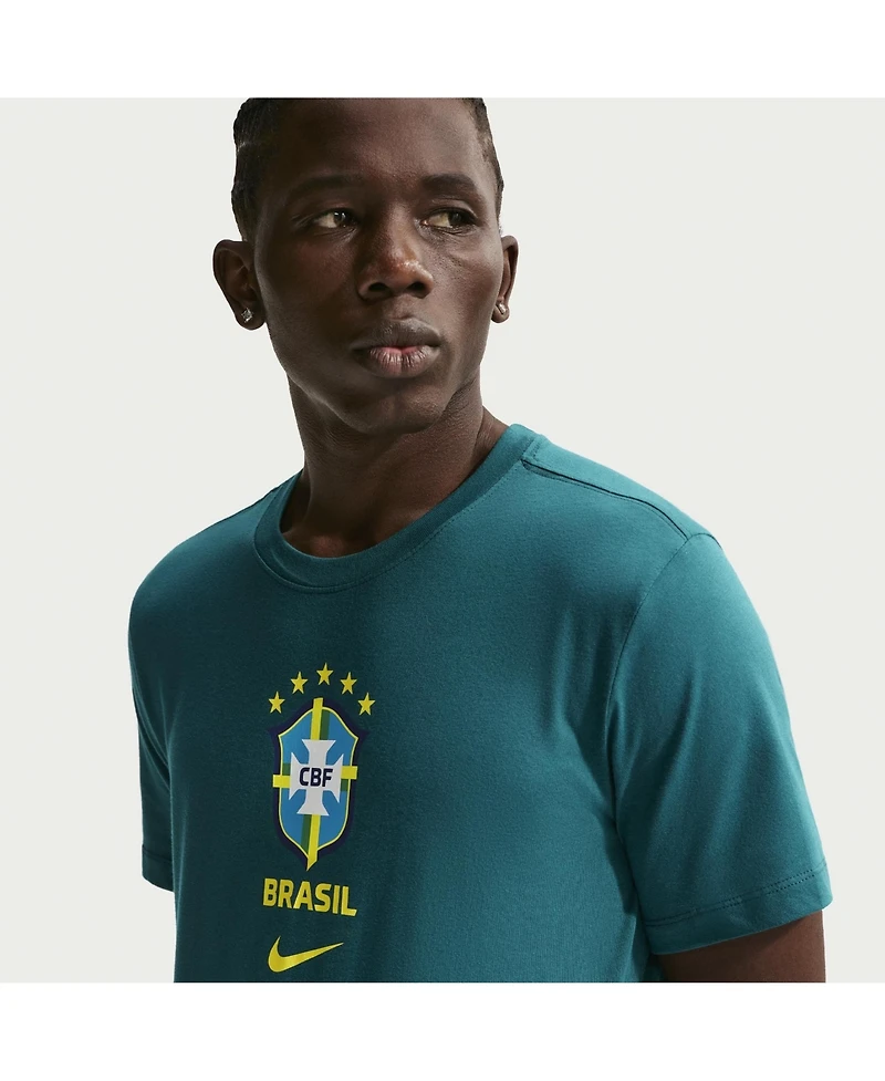 Nike Men's Green Brazil National Team Crest T-Shirt