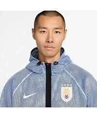 Nike Men's Light Blue Uruguay National Team 2026 Anthem Mesh Dri-fit Full-Zip Hooded Jacket
