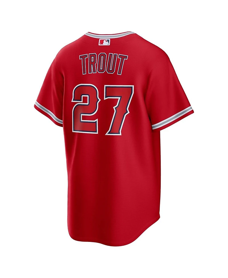 Nike Men's Mike Trout Red Los Angeles Angels Alternate Replica Jersey