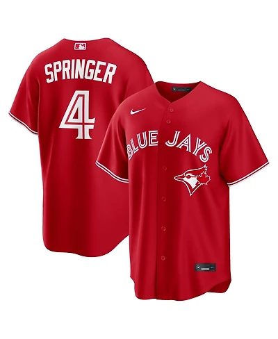 Nike Men's George Springer Red Toronto Blue Jays Canada Day Replica Jersey