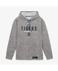 Nike Men's Heather Charcoal Detroit Tigers Authentic Collection Therma-fit Hoodie