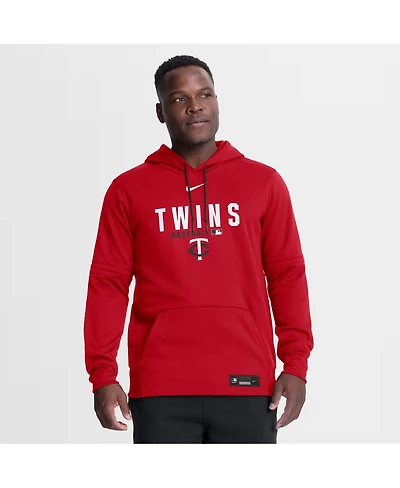 Nike Men's Red Minnesota Twins Authentic Collection Therma-fit Hoodie