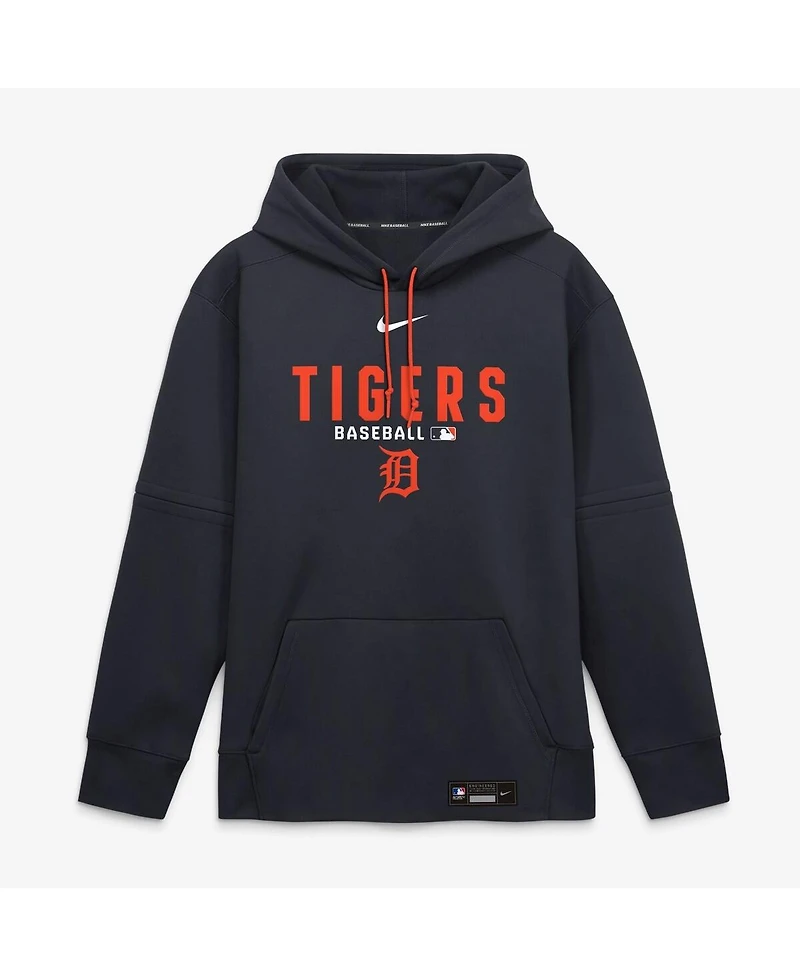 Nike Men's Navy Detroit Tigers Authentic Collection Therma-fit Hoodie