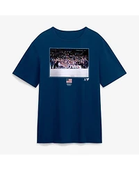 Fanatics Men's Navy Us Men's Olympic Hockey Medal Moment T-Shirt