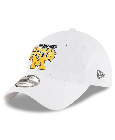 New Era Men's White Michigan Wolverines 2026 Ncaa Men's Basketball Tournament March Madness Final Four 9TWENTY Adjustable Hat