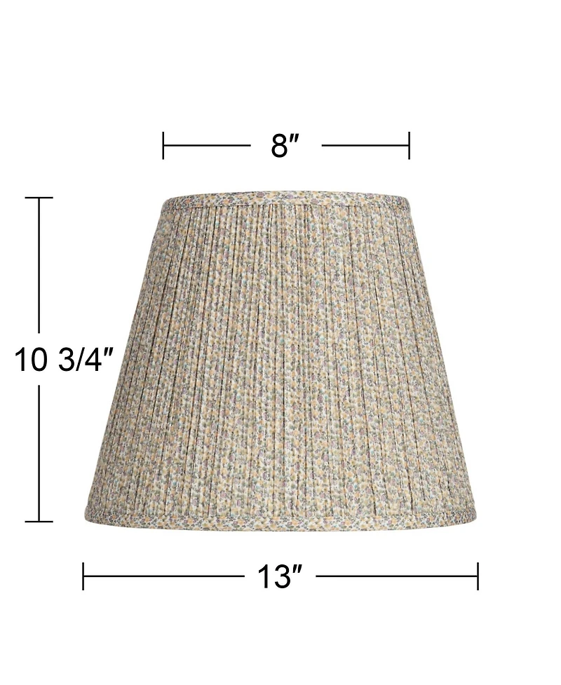 Springcrest Collection Hardback Shirred Empire Lamp Shade 8" x 13" x 11" Slant